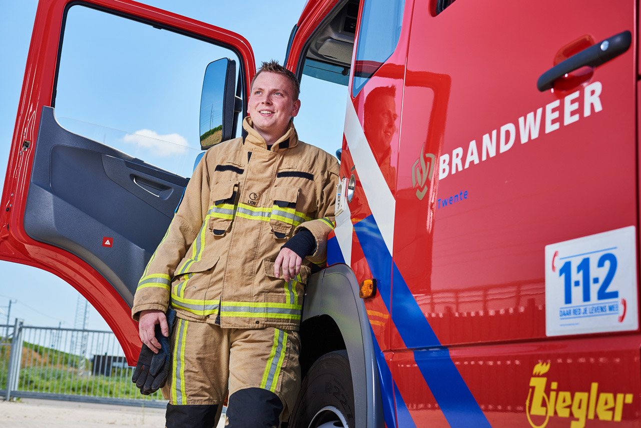 Brandweerrijschool Brandweerchauffeur Mike Pellewever